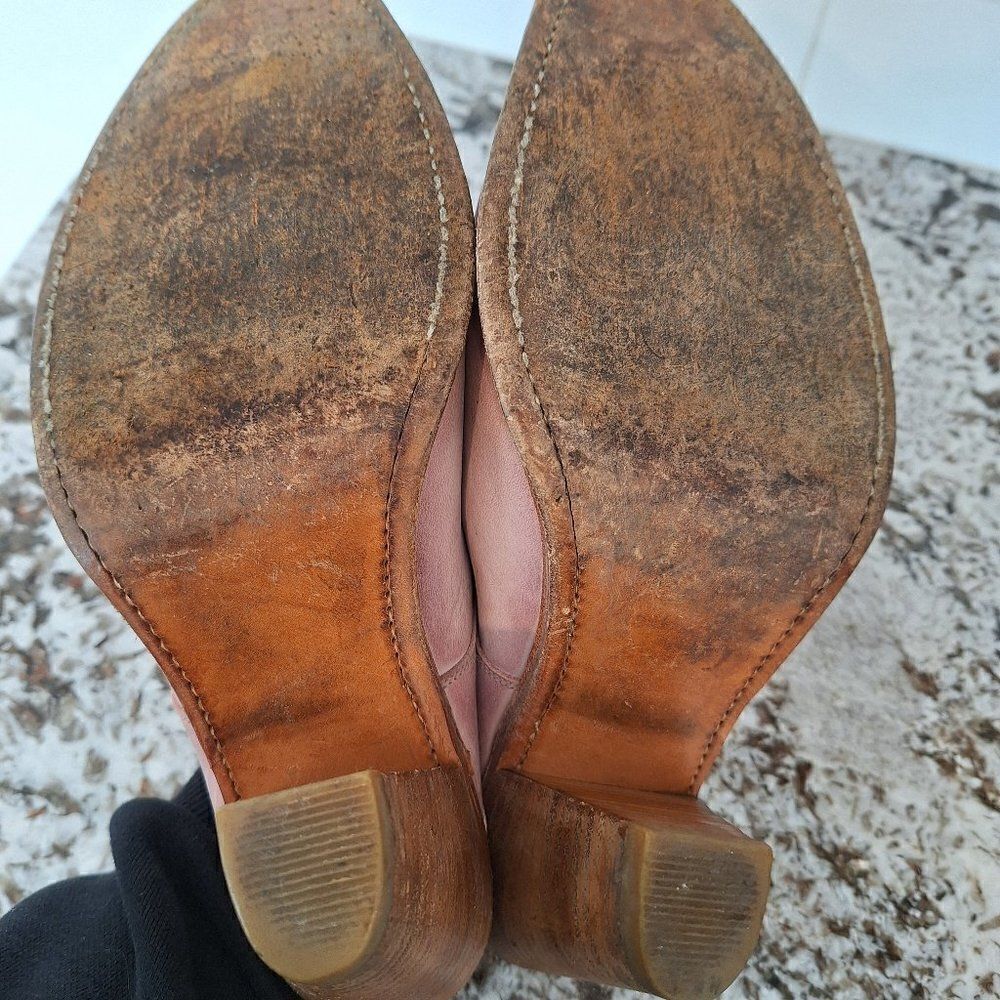 Frye Blush Pink Leather Slip-On Mules - Picture 10 of 10